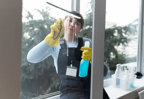 Nettoyage de vitres intérieures et extérieures aux Bordes-Aumont